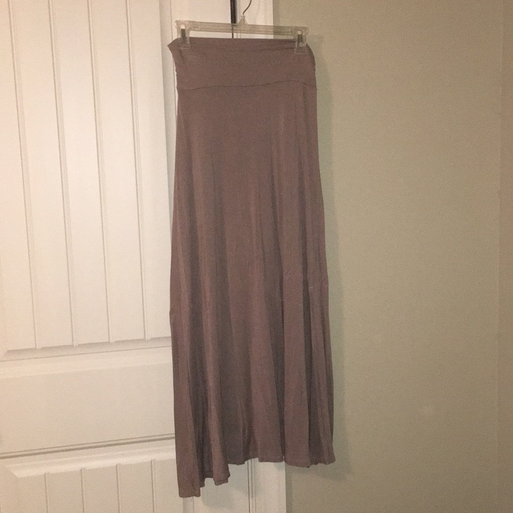 Brown maxi skirt